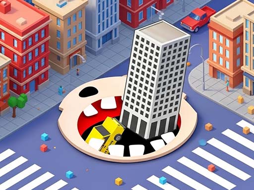 Screenshot of Black Hole io 3D Game available on the Drift Boss arcade hub catalog