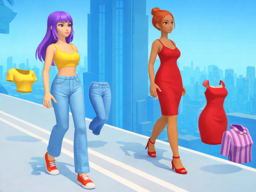 Screenshot of Fashion Battle Queen available on the Drift Boss arcade hub catalog