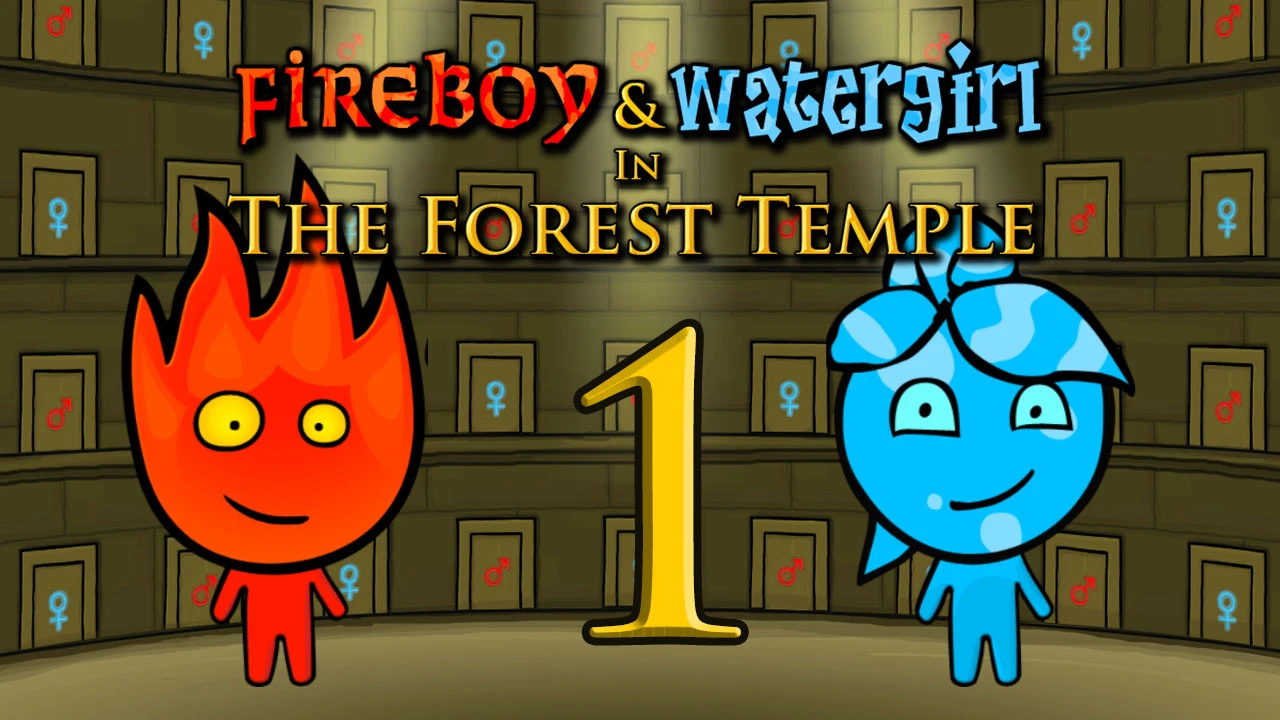 Screenshot of Fireboy Watergirl Forest Temple available on the Drift Boss arcade hub catalog
